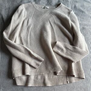 Madewell Neutral Crewneck Knit Sweater